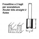 Freze cu doua taisuri din carburi metalice 6-12 mm 0831/01 (FERVI-ITALIA)